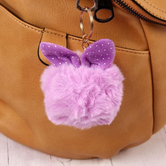 Пушистик на кольце Пушистик на кольце "Шарик с ушками" МИКС 8х8 см