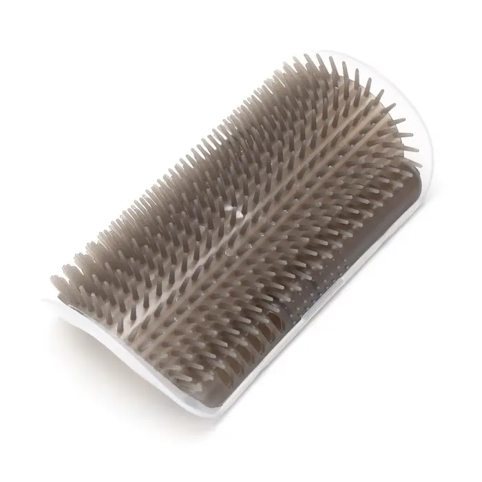 Массажёр - чесалка на угол, размер L, 17&times;11&times;6.2, с кошачьей мятой, серый