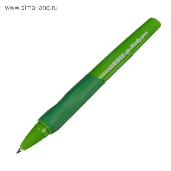 Ручка обучающая для правши deVENTE Study Pen, узел 0.7 мм, каучуковый держатель, чернила синие на масляной основе Ручка обучающая для правши deVENTE Study Pen, узел 0.7 мм, каучуковый держатель, чернила синие на масляной основе