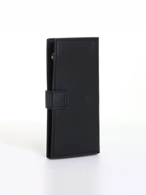 Портмоне мужское, на магните, чёрное