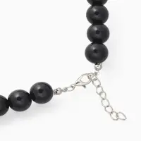 Бусы &laquo;Бантик&raquo;, крупный жемчуг, шар №12-18, черно-белые, 41 см