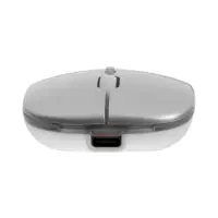 Мышь MB-2.4 беспроводная, оптическая, подсветка, 800-1600 dpi, USB, Bluetooth, серебристая