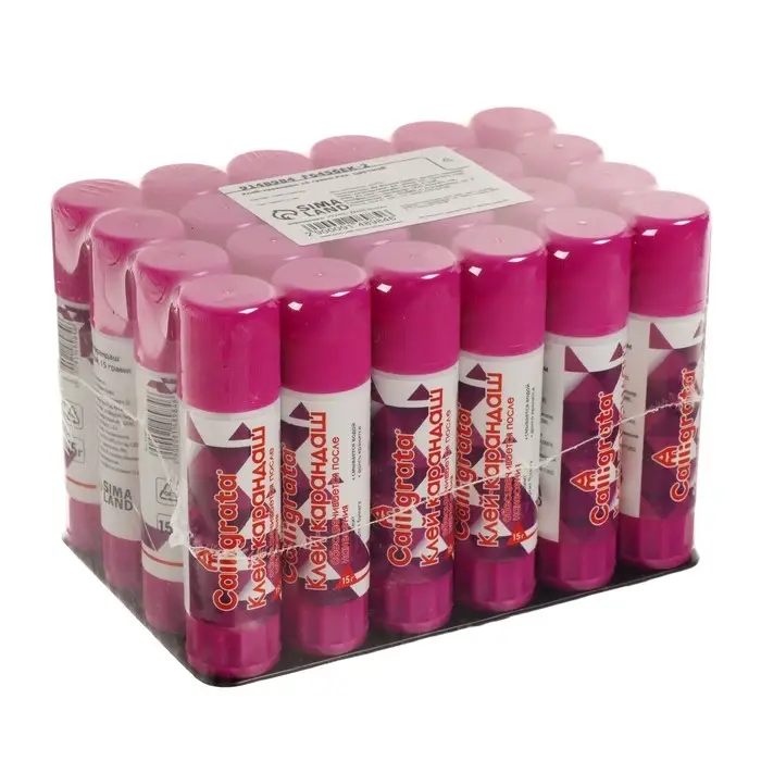 Клей-карандаш 15 грамм PVA, цветной, с цветным индикатором, обесцвечивающийся после высыхания Клей-карандаш 15 грамм PVA, цветной, с цветным индикатором, обесцвечивающийся после высыхания