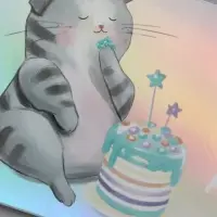 Конверт для денег &laquo;Котофей&raquo;, голография, 16,5 х 8 см