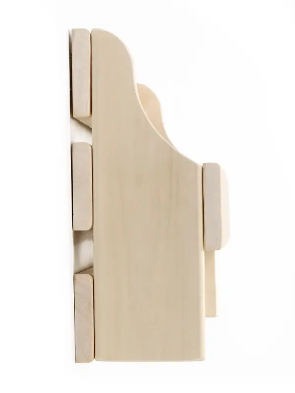 Полка-вешалка для бани и сауны &laquo;Универсальная&raquo;, 50&times;12&times;27 см, деревянная, 3 крючка