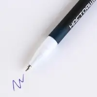 Ручка шариковая, синяя паста 0.7 мм с колпачком пластик софт-тач &laquo;Герой и защитник&raquo;