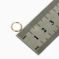 Кольцо соединительное двойное 0.8 см (набор 50 г, &plusmn; 310 шт.) СМ-1028, цвет золото
