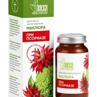 Крем-мазь &laquo;Маклюра&raquo; при псориазе &laquo;Монастырская лавка&raquo; стекло, 30 мл