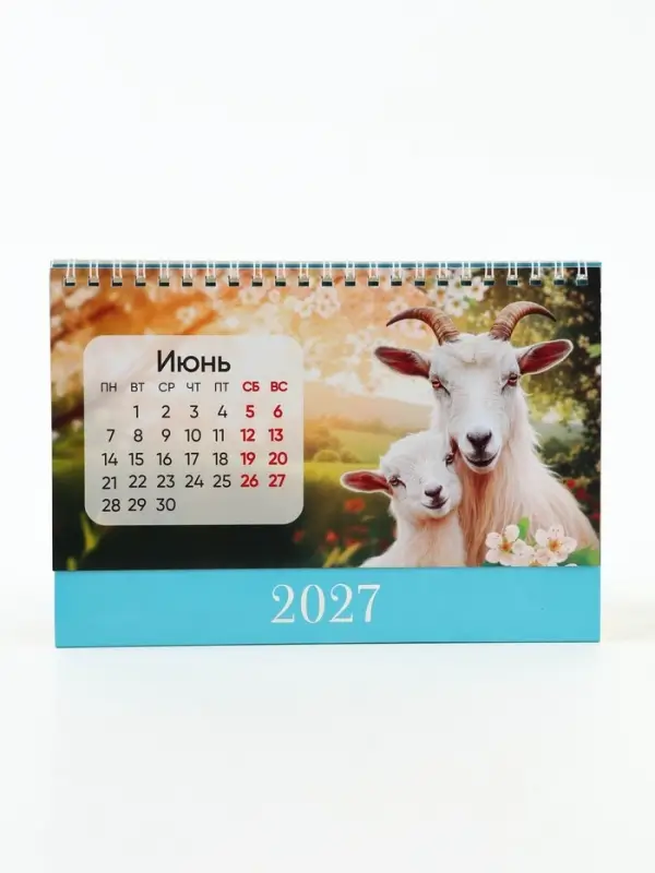 Календарь 2027 настольный, домик, 14&times;20 см