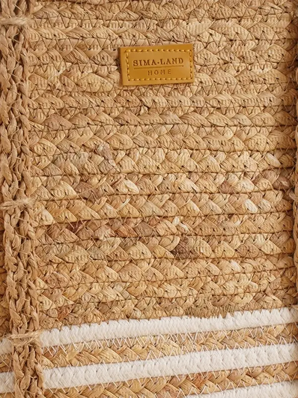 Корзина для белья плетеная SL Home Orden, хлопок, гиацинт, 42&times;24&times;35 см