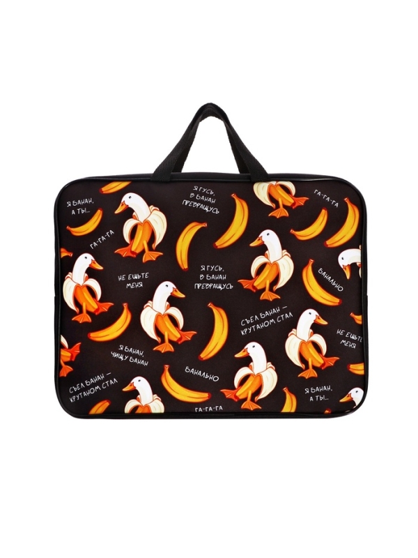 Папка с ручками текстильная А4, 360×245×70 мм, Calligrata TOP «Бананогусь» Папка с ручками текстильная А4, 360×245×70 мм, Calligrata TOP «Бананогусь»