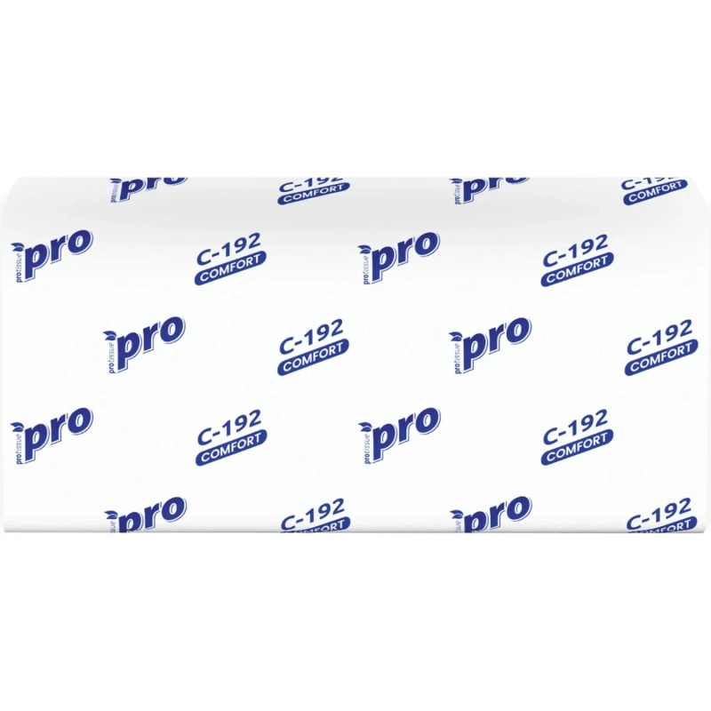 Полотенца бумажные д/дисп Protissue V-слож 1сл 250л/пач 20пач/кор_C192