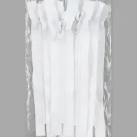 Молния &laquo;Трактор&raquo;, №8, неразъёмная, замок автомат, 18 см, белая