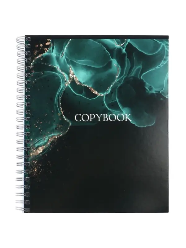 Компл тетр из 3шт 96л кл на гребне Мрамор зеленый на тёмном, мел карт, офсет (10296902)