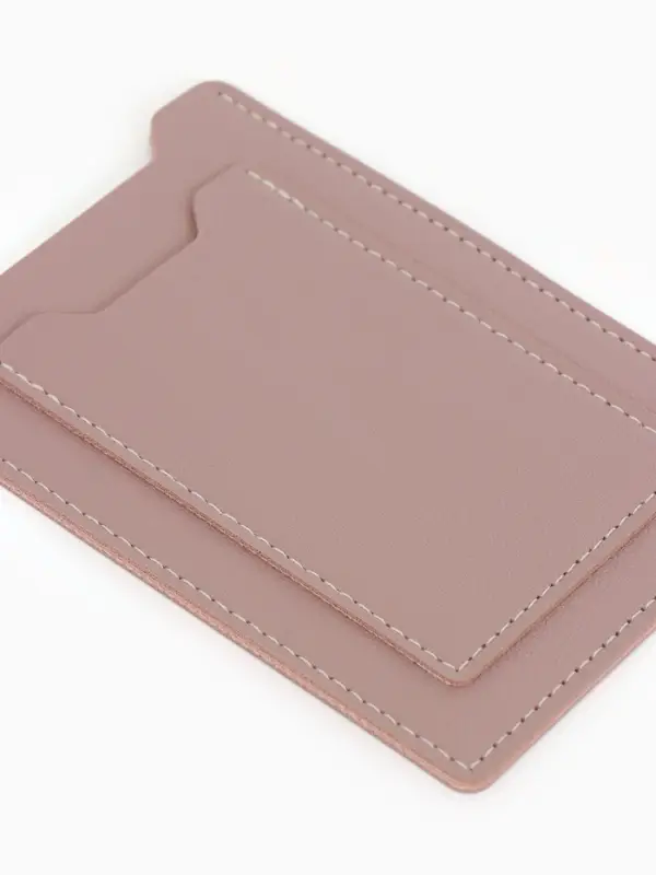 Обложка для автодокументов, СТС и права, 9&times;0.3&times;12.5 см, розовая