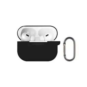 Чехол для AirPods Pro 3 с карабином №12 Black