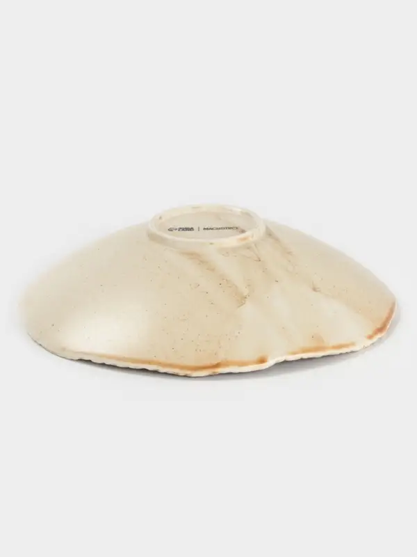 Тарелка глубокая Magistro Organic brown, 750 мл, 21.7&times;21.5&times;5.2 см, фарфор, бежевая