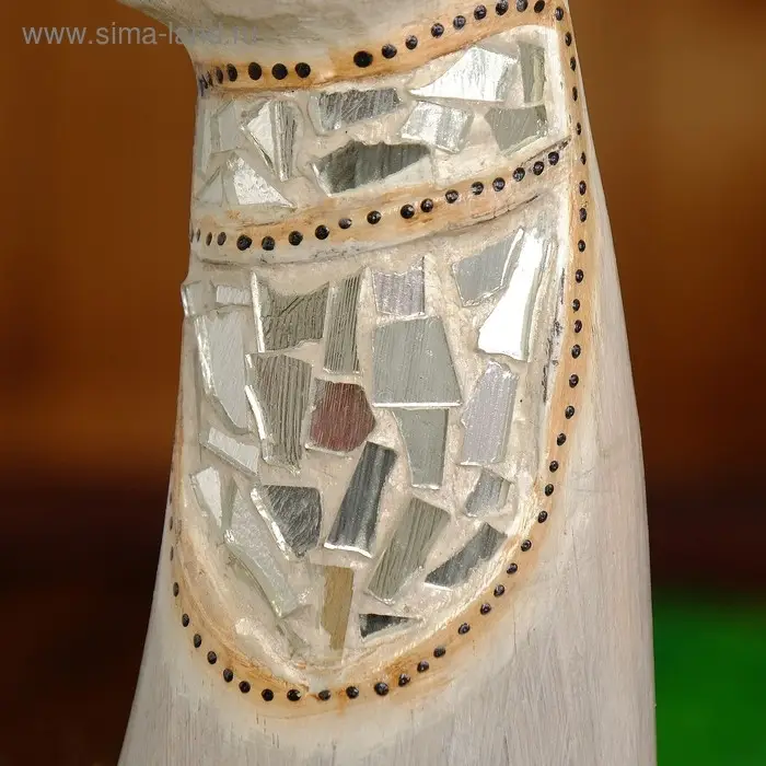 Сувенир дерево "Кошка в зеркальном галстуке" 60х15х5 см