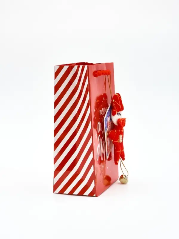 Пакет подарочный «Новогодний подарок», с носком для подарков, 18 × 23 × 11 см Пакет подарочный «Новогодний подарок», с носком для подарков, 18 × 23 × 11 см