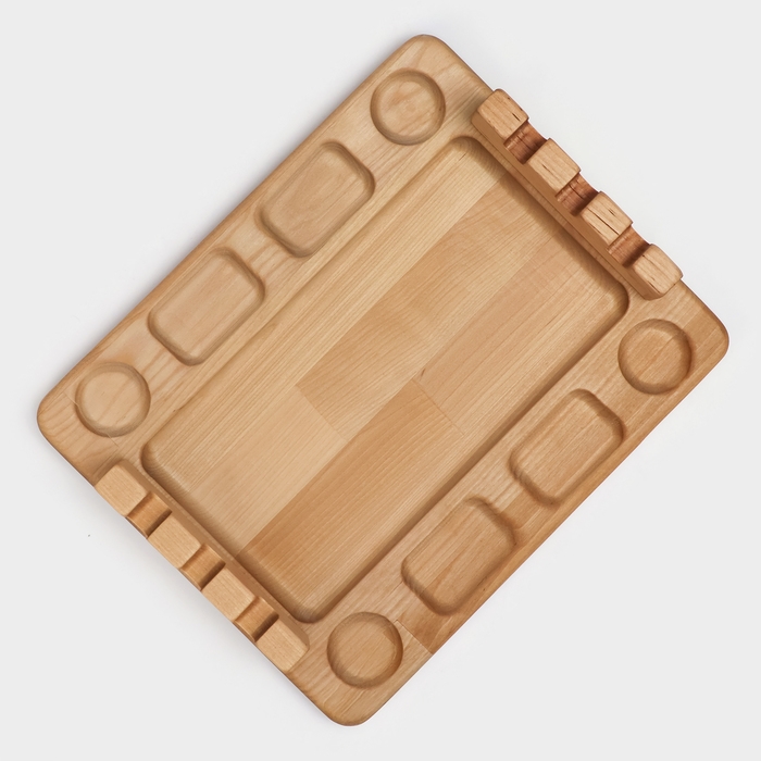 Доска для подачи шашлыка Adelica «3 шампура», 30×24×1,8 см, массив берёзы Доска для подачи шашлыка Adelica «3 шампура», 30×24×1,8 см, массив берёзы