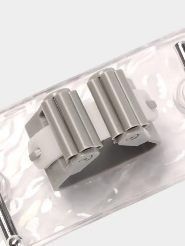 Держатель для швабр настенный самоклеящийся, прозрачная основа, 16&times;6&times;6 см