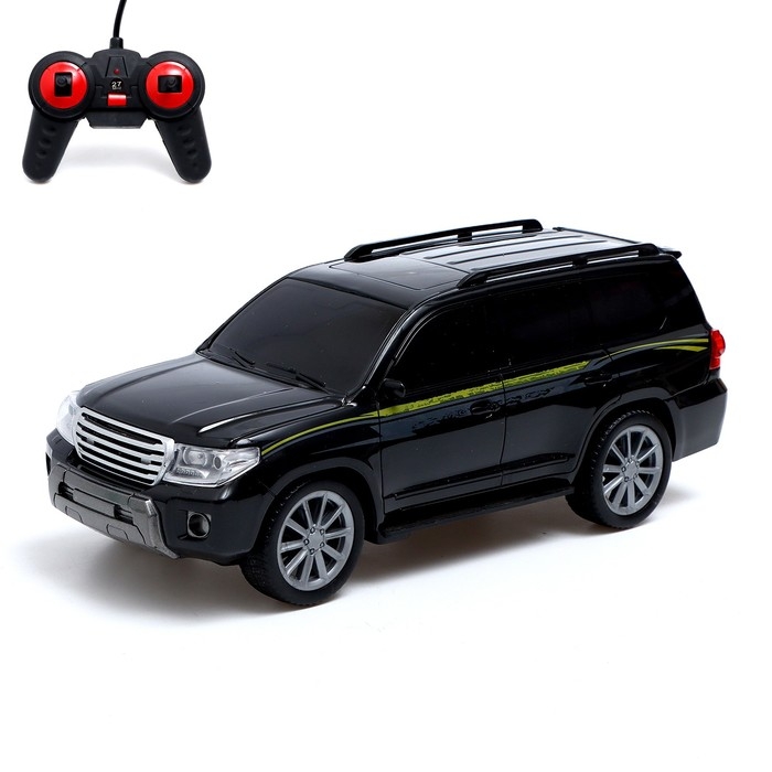 Джип радиоуправляемый «Крузер», 1:16, свет, работает от батареек, цвет чёрный Джип радиоуправляемый «Крузер», 1:16, свет, работает от батареек, цвет чёрный