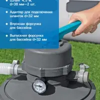 Фильтр-насос, 220-240V, 3596 л/ч, для бассейна, песочный, 58515 Bestway
