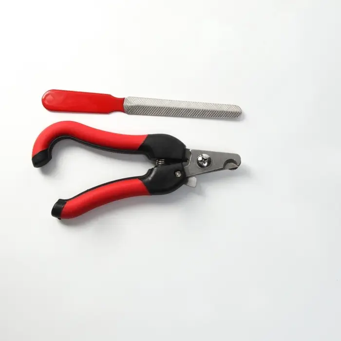 Набор по уходу за когтями: когтерез боковой, отверстие 11 мм и пилка, МИКС