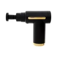 Массажёр для тела LEM-02, вибрационный, 4 насадки, 6 режимов, 1800-3200 об/мин, чёрный