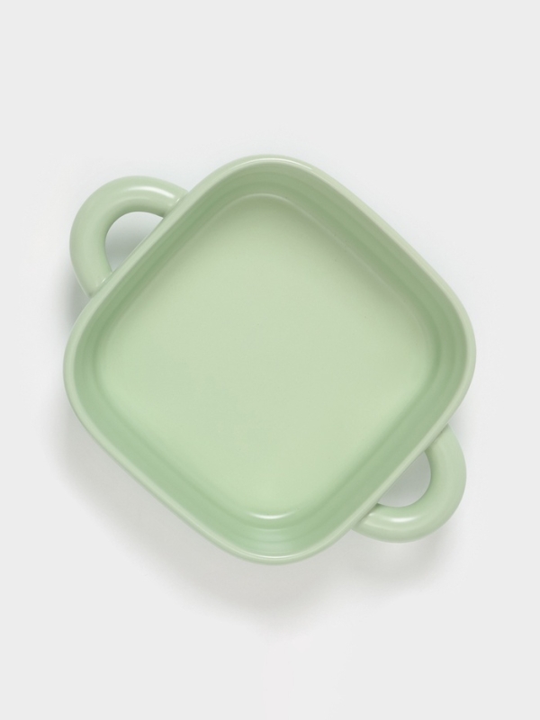 Форма для запекания Доляна «Зефир», 900 мл, 18×18 см, квадратная, керамика, зелёная Форма для запекания Доляна «Зефир», 900 мл, 18×18 см, квадратная, керамика, зелёная