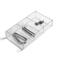 Подставка для презентации, 3 ячейки, 20.3&times;10.2&times;3.8 см, оргстекло 2 мм