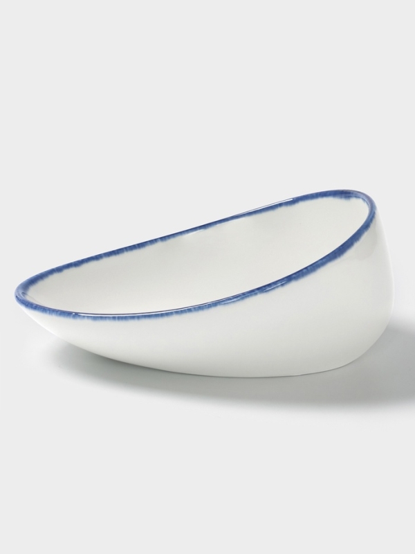 Салатник "Blue Lagoon" Magistro 19см, 19,2х14,9х7,9, цвет белый, синий