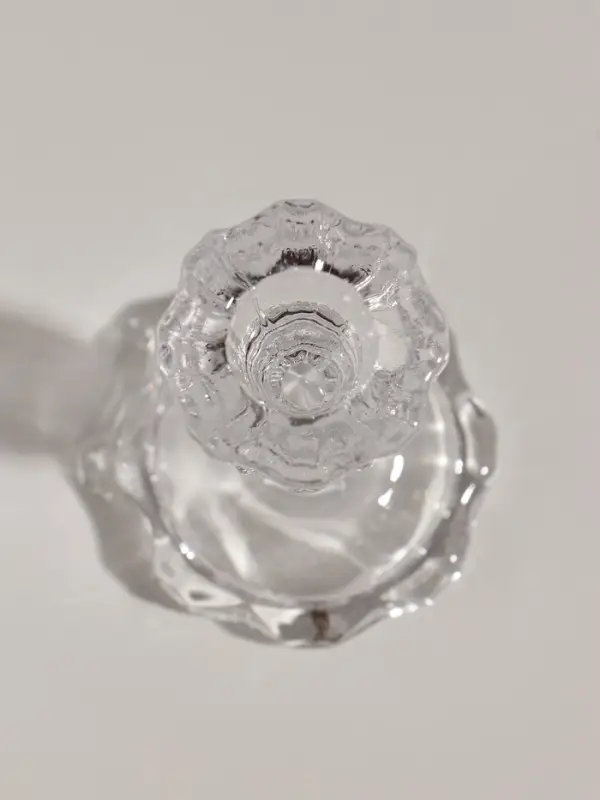 Подсвечник стекло  Подсвечник стекло "Бутон на ножке" прозрачный d=2,2 см 7х7х11 см