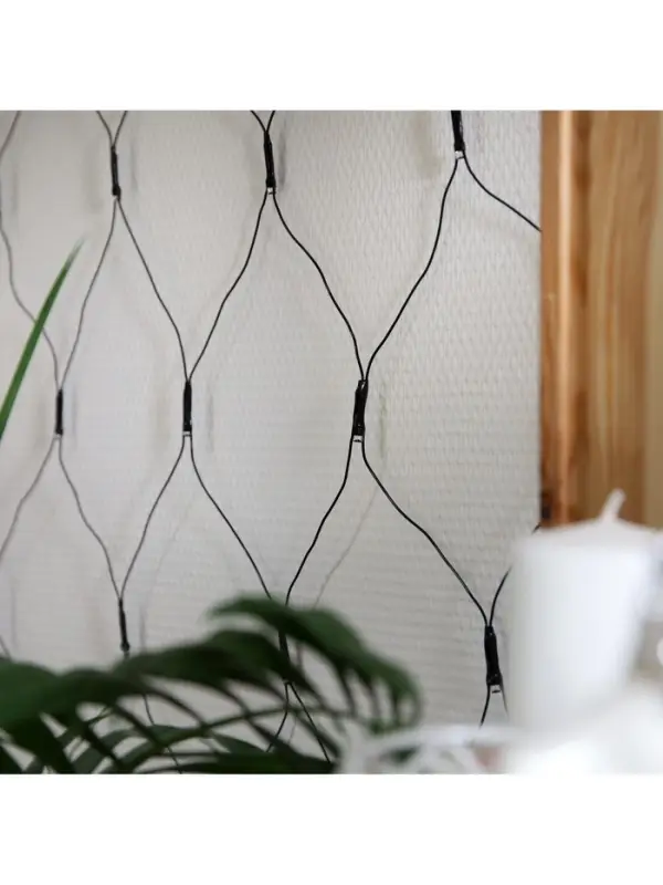 Гирлянда &laquo;Сеть&raquo; 2&times;2 м, IP20, тёмная нить, 224 LED, 8 режимов, 220 В, свечение синее