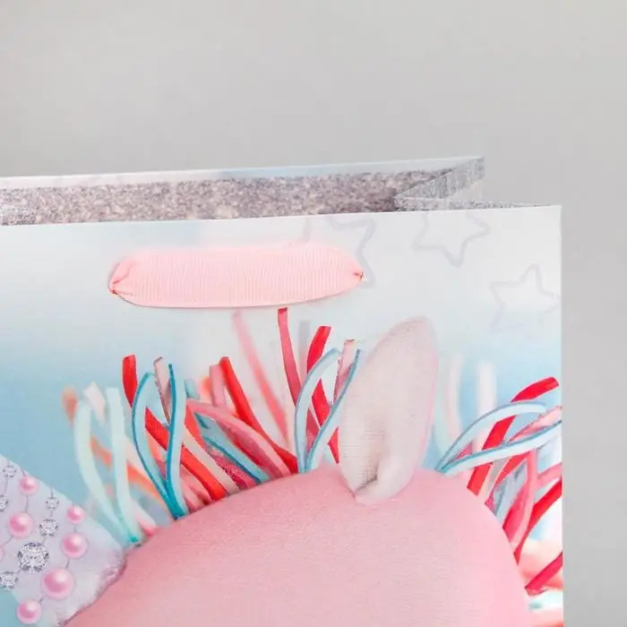 Пакет подарочный ламинированный, упаковка, «Зефирный единорожка», MS 18 х 23 х 8 см Пакет подарочный ламинированный, упаковка, «Зефирный единорожка», MS 18 х 23 х 8 см