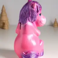 Копилка "Лошадь с сердцем" 24 см, розовый
