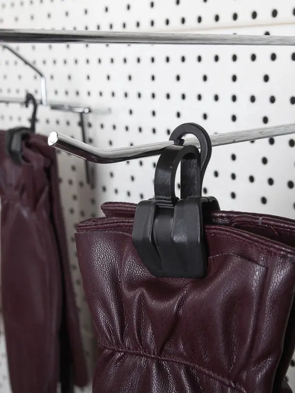 Крючок - вешалка с прищепкой, 50 шт. 3&times;5.5&times;1.7 см, чёрный