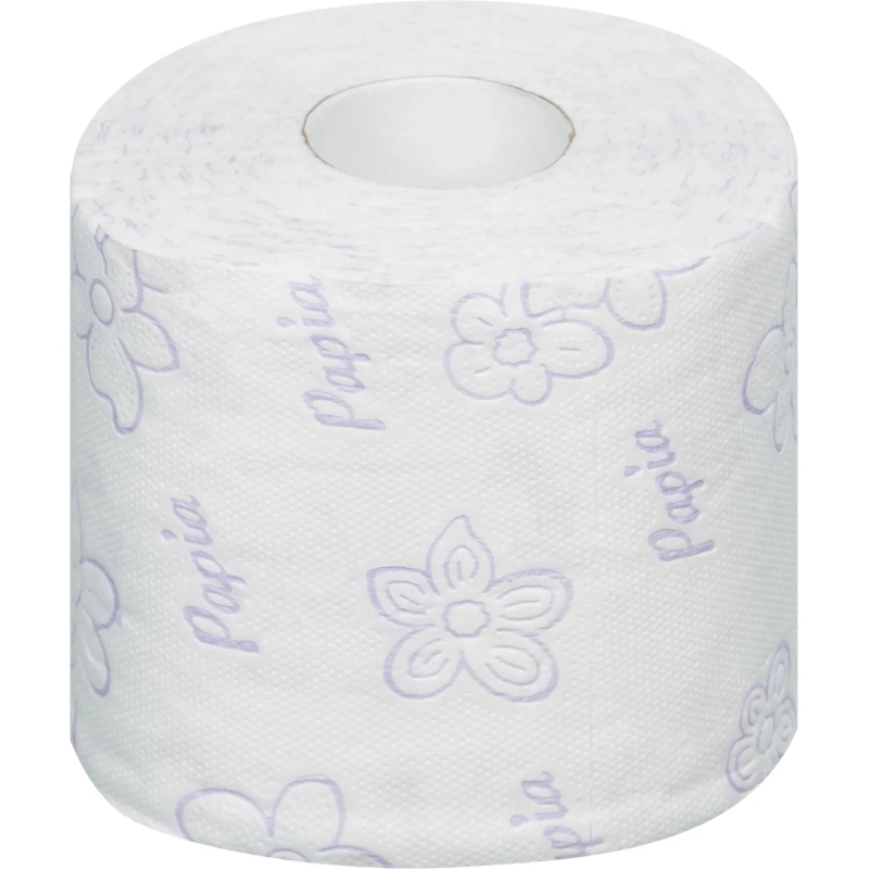 Бумага туалетная Papia Балийский Цветок 3сл бел 100%цел 16,8м 140л 12рул/уп