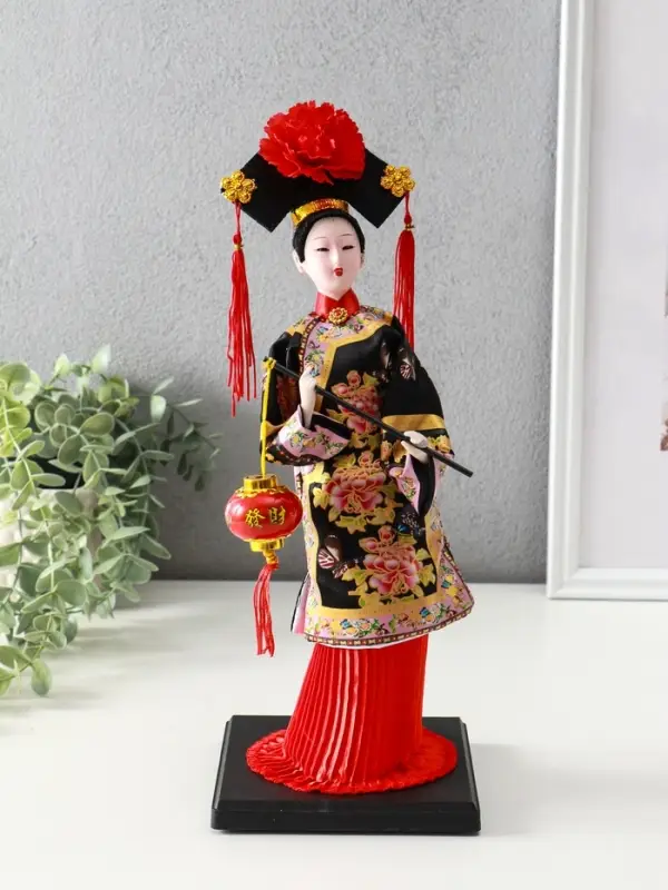 Кукла коллекционная &laquo;Китаянка в национальном платье с китайским фонариком&raquo;, 32&times;12.5&times;12.5 см, МИКС