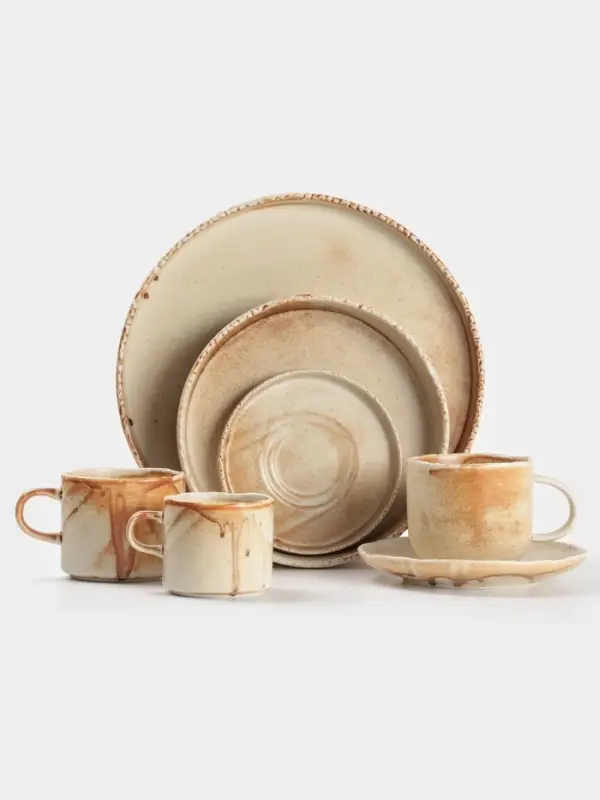 Тарелка глубокая Magistro Organic brown, 1 л, 25.2&times;25&times;5.3 см, фарфор, бежевая