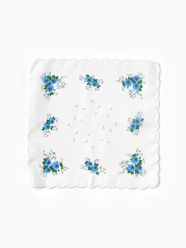 Платки носовые женские Экономь и Я  Платки носовые женские Экономь и Я "Полянка" 30*30 см, (набор 12 шт), рис. МИКС,100% пэ