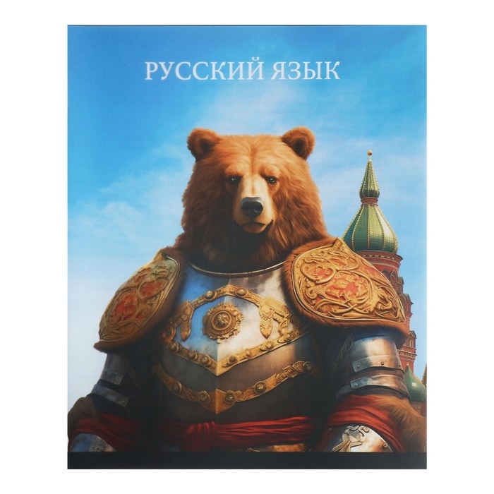 Тетрадь предметная Calligrata TOP "Школьный стиль", 48 листов в линию Русский язык, со справочным материалом, пластиковая обложка, блок офсет