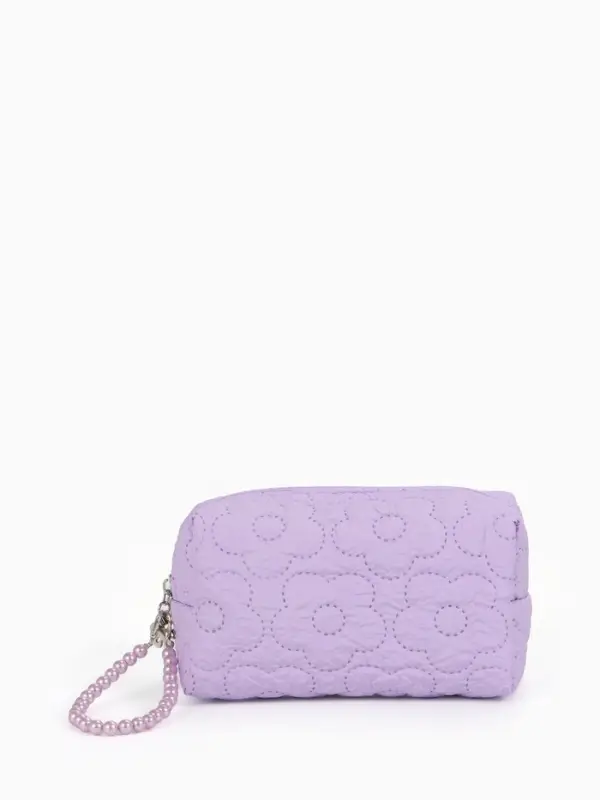 Косметичка дор Цветок 17*6*9, отд на молнии, сиреневый