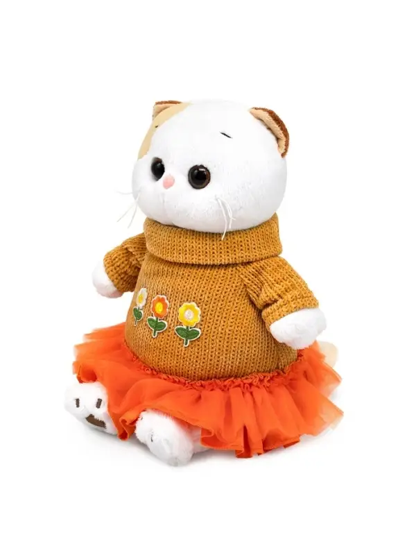 Мягкая игрушка &laquo;Кошечка Ли-Ли&raquo; в платье с оборкой, 24 см