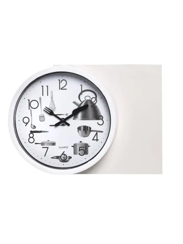 Часы настенные классические &laquo;Кухонные приборы&raquo;, для кухни, плавный ход, d=20 см