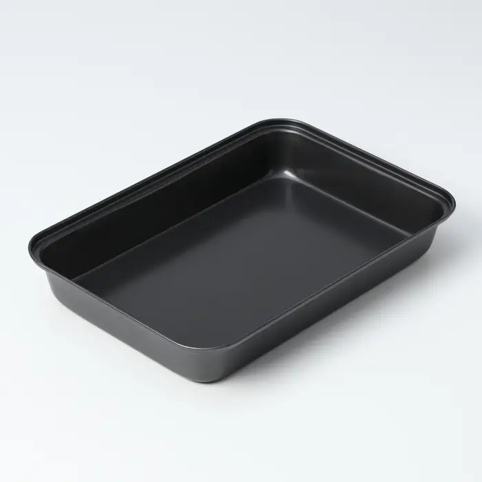 Противень Доляна «Прямоугольник. Жаклин», 32×22×4,5 см, антипригарное покрытие, цвет чёрный Противень Доляна «Прямоугольник. Жаклин», 32×22×4,5 см, антипригарное покрытие, цвет чёрный