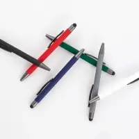 Ручка шариковая Atento Soft Touch Stylus со стилусом, черная