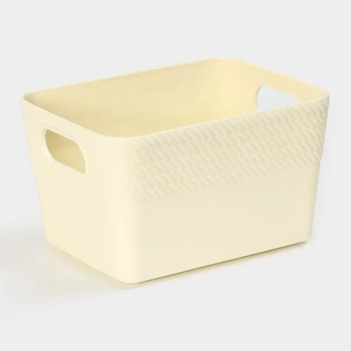 Корзина для хранения Доляна «Кайма», пластик, 14×11×8,5 см, цвет МИКС Корзина для хранения Доляна «Кайма», пластик, 14×11×8,5 см, цвет МИКС