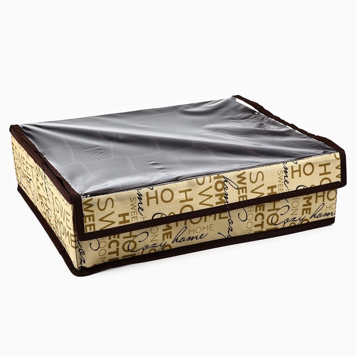 Органайзер для хранения 24 ячейки с крышкой Органайзер для хранения 24 ячейки с крышкой "Милый дом", 34 х 28 х 10 см