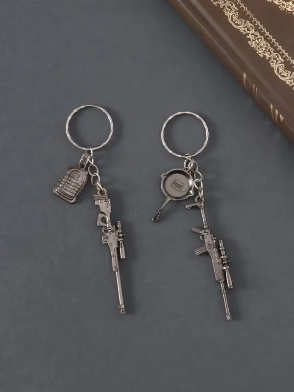 Металлический брелок для ключей на кольце &laquo;Оружие. Бронежилет&raquo;, 6.3&times;1.3 см, МИКС